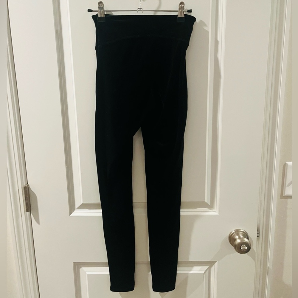 SPANX Black Velvet High-Rise Leggings-holiday party - Picture 9 of 10